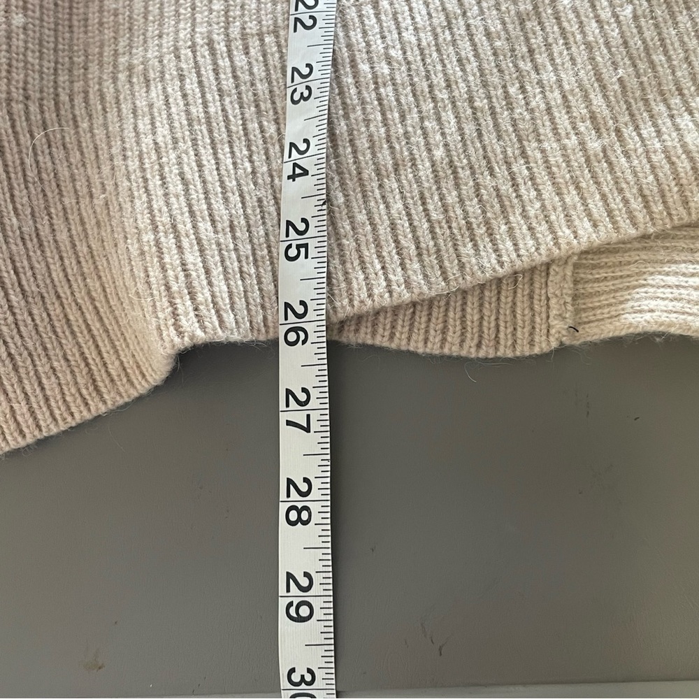 All Saints Sweater V-Neck Cold shoulder Asymmetrical Hemline 3 quarter XS - Picture 14 of 14